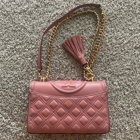 Tory Burch Small Fleming Convertible
Shoulder Bag-Pink Magnolia-*NEW* - Picture 5 of 16